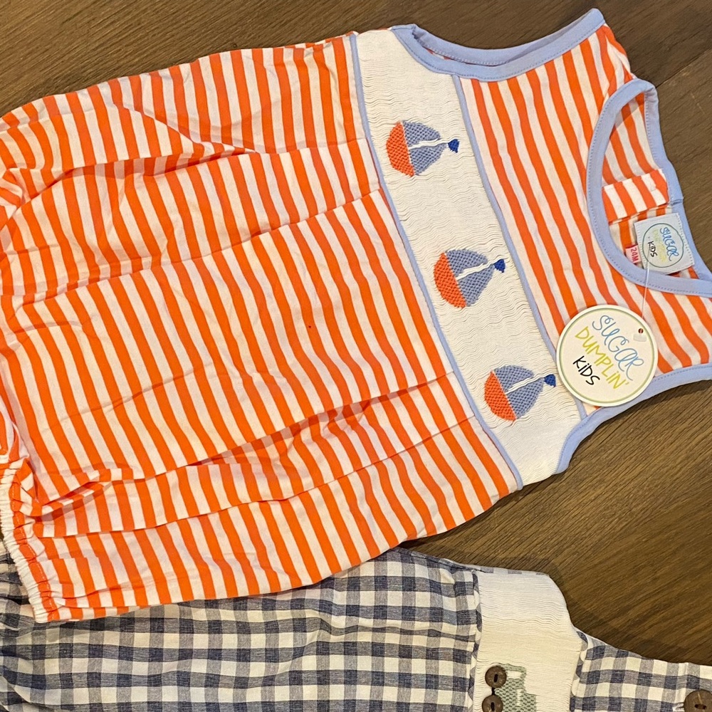 Sugar Dumplin’ Kids Knit Sailboat Bubble (Boy or Girl)
